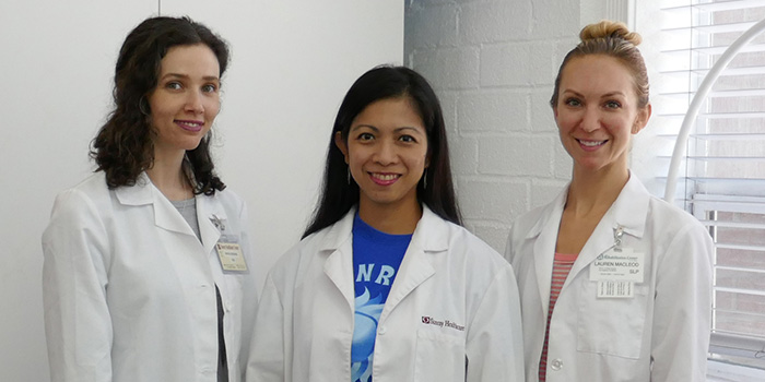 Three rehabilitation staff members from Sunray